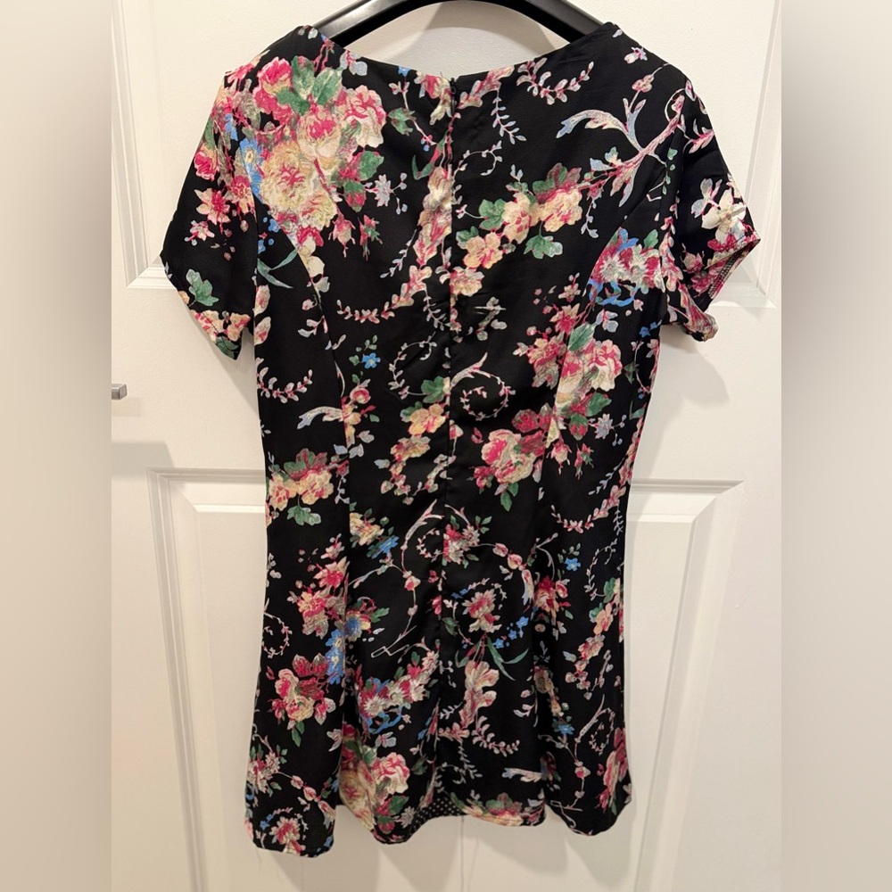 Nasty Gal Dot To Grow Flowers & Polka Dots Floral Print Dress - Size 4 - Picture 6 of 7